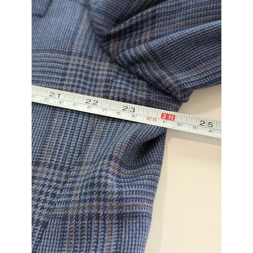 Loro Piana Blazer Mens 46L 100% Cashmere Blue Glen Plaid Jack Victor Selbywood